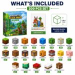 Pixel World Magnetic Building Blocks Set puzzle pieces and layout view