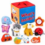 Plush Discovery Cube Sensory Toy Set front view