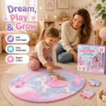 25-Piece Princess EVA Foam Floor Puzzle completed puzzle view