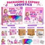 Princess Fantasy Foil Art Kit activity step detail