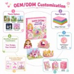 Princess Paper Cutting Craft Kit craft material detail