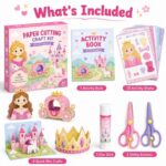 Princess Paper Cutting Craft Kit kit contents view