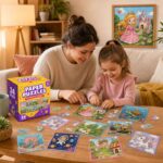 Princess Paper Puzzle Set completed puzzle view