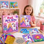 Princess Unicorn Foil Art Kit finished craft example