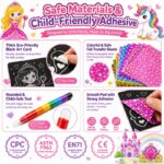 Princess Unicorn Foil Craft Kit tools and accessories detail