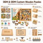 Puppy Wooden Puzzle Board board and material detail