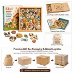 Puppy Wooden Puzzle Board piece shape detail