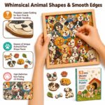 Puppy Wooden Puzzle Board size and dimensions