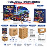 Racing Car Foil Art Adventure Kit activity step detail