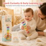 Rainbow Rain Stick Sensory Toy finished project example