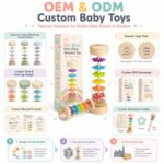 Rainbow Rain Stick Sensory Toy clay and sand material detail