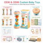 Rainmaker Rattle Sensory Toy clay and sand material detail