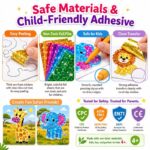 Safari Animals Foil Art Kit tools and accessories detail