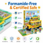 School Bus EVA Foam Puzzle Play Set printing detail