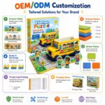 School Bus EVA Foam Puzzle Play Set board and material detail