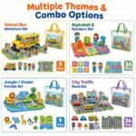 School Bus EVA Foam Puzzle Play Set custom artwork detail