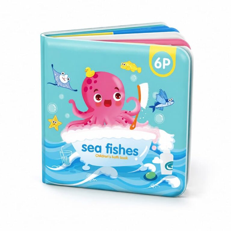Custom Sea Fishes Color Changing Bath Book – Waterproof Baby Book product image