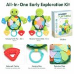 Sensory Flip Turtle Baby Toy kit contents view