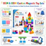 Sensory Magnetic Blocks Set board and material detail