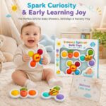 Sensory Spinner Bath Toy Set finished project example