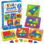 42-Piece Shape & Vehicle EVA Foam Puzzle Set front view