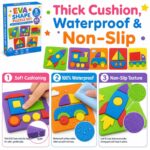 42-Piece Shape & Vehicle EVA Foam Puzzle Set size and dimensions