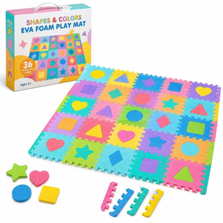 36-Piece Shapes & Colors EVA Foam Puzzle Mat product image