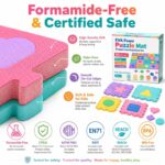 96-Piece Shapes Learning EVA Foam Puzzle Mat printing detail