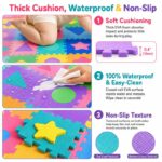 96-Piece Shapes Learning EVA Foam Puzzle Mat size and dimensions