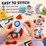Space Adventure Felt Sewing Kit size and dimensions