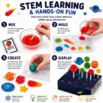 Space Gummy Candy Lab Science Kit size and dimensions