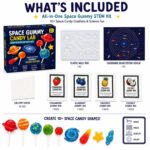 Space Gummy Candy Lab Science Kit puzzle pieces and layout view