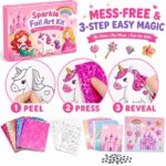 Sparkle Princess Foil Art Kit size and dimensions