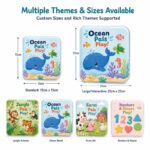Custom Splash & Explore Ocean Pals Bath Book – Waterproof Baby Book printing and page design detail