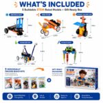 STEM Robot Engineering Discovery Kit puzzle pieces and layout view
