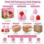 Strawberry Squishy Stress Ball Set molds and tools detail