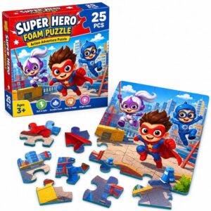 25-Piece Superhero EVA Foam Puzzle Set product image