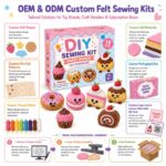 Sweet Bakery Felt Sewing Kit yarn and material detail