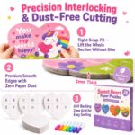 Sweet Heart Unicorn Paper Puzzle Set size and dimensions