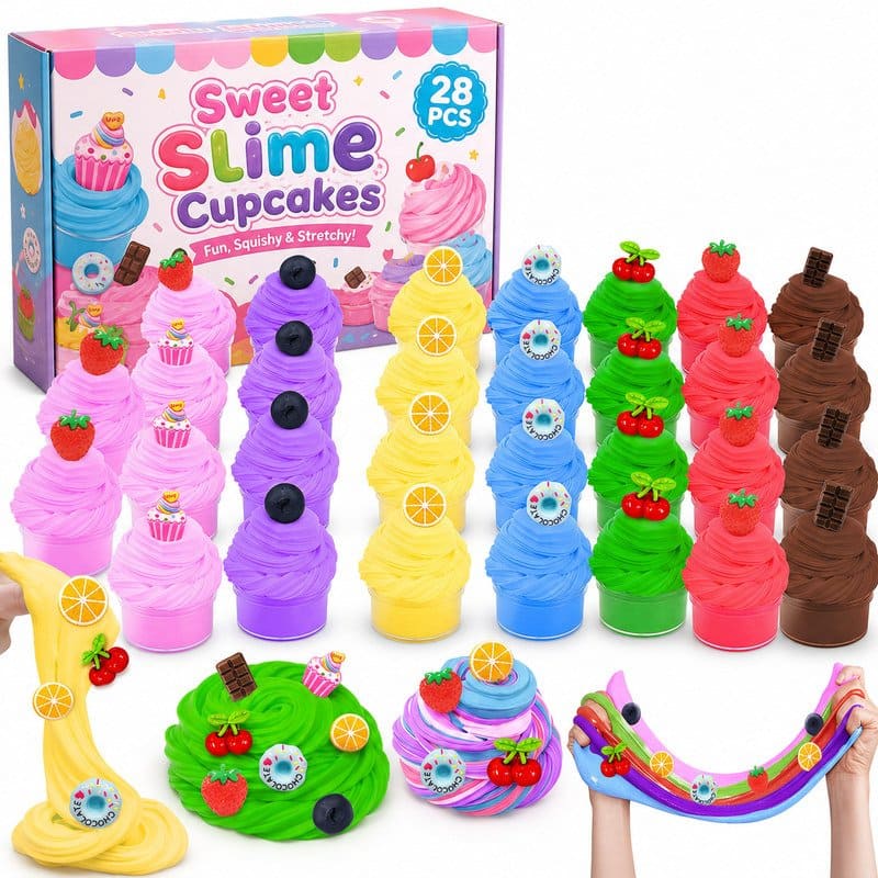 Sweet Slime Cupcakes Kit front view