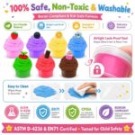 Sweet Slime Cupcakes Kit color and texture detail