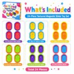 Textured Magnetic Slider Fidget Set kit contents view