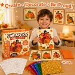 Thanksgiving Foil Art Kit finished craft example