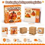 Thanksgiving Foil Art Kit activity step detail