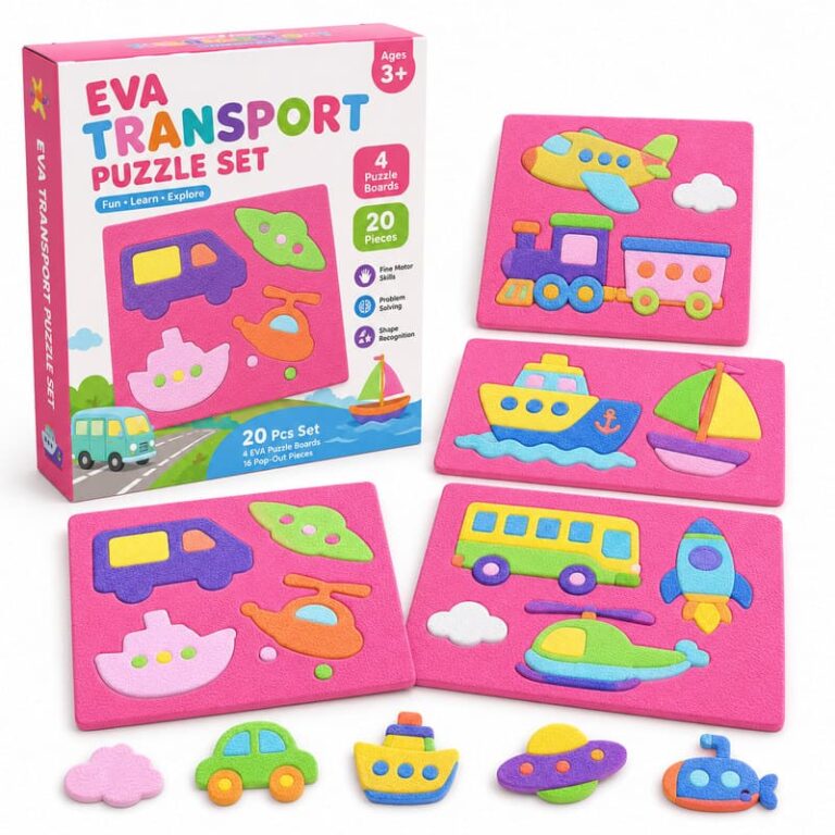 20-Piece Transport Vehicle EVA Foam Puzzle Set product image