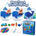 Underwater Animals Poke Art Kit size and dimensions