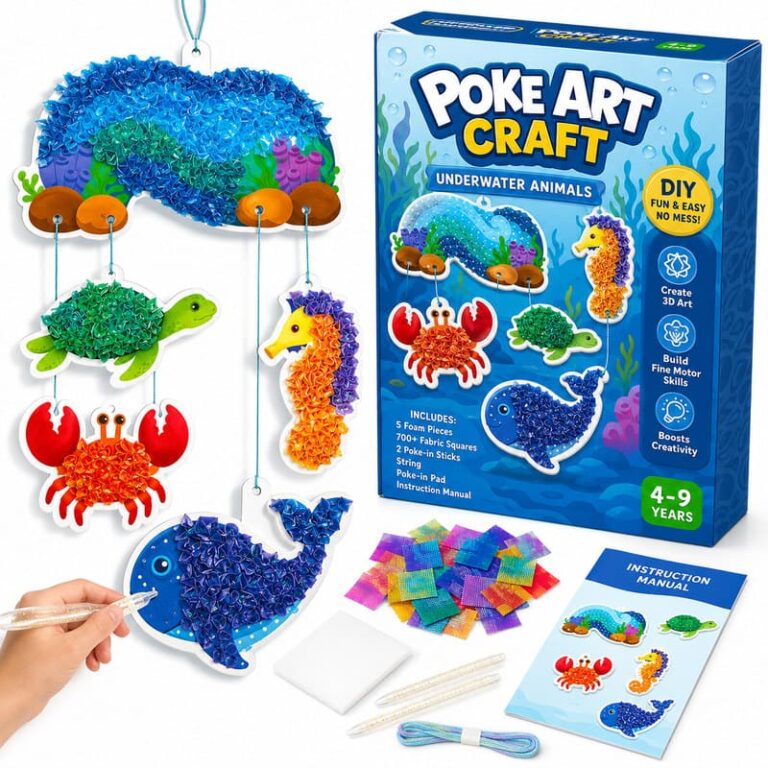 Underwater Animals Poke Art Kit product image