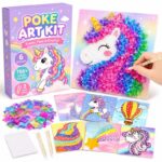 Unicorn Canvas Poke Art Kit front view