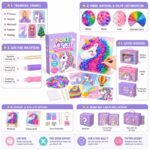 Unicorn Canvas Poke Art Kit craft material detail