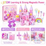 Unicorn Castle Magnetic Blocks Set size and dimensions